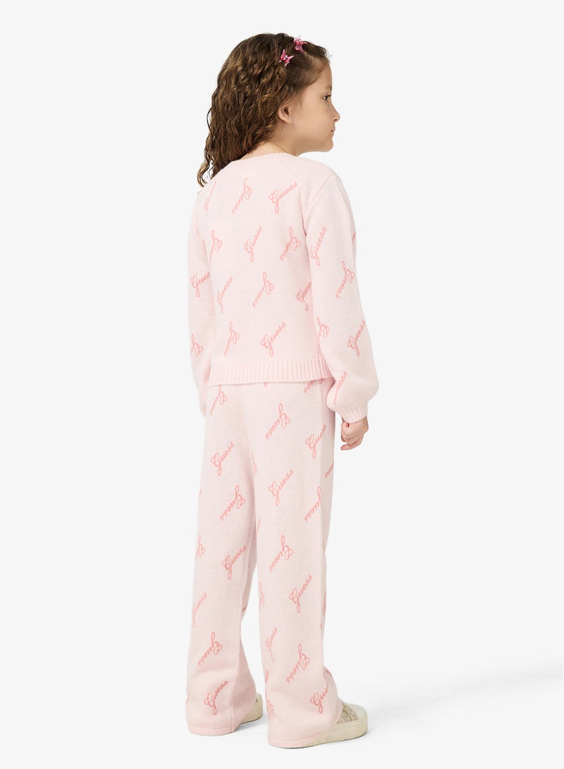 GUESS Kids Crew Neck Sweater and Pant Sets - Image 2